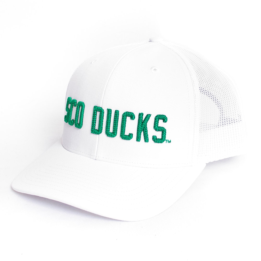 Sco-Ducks, Richardson, White, Trucker, Cotton Blend, Accessories, Unisex, Football, Mesh, 112, Adjustable, Hat, 846803